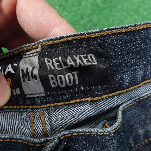 Ariat Rebar M4 Jeans Mens 34x30 Blue Relaxed Boot Workwear Carpenter Pockets - Picture 11 of 14